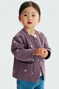 Embroidery-detail jacket