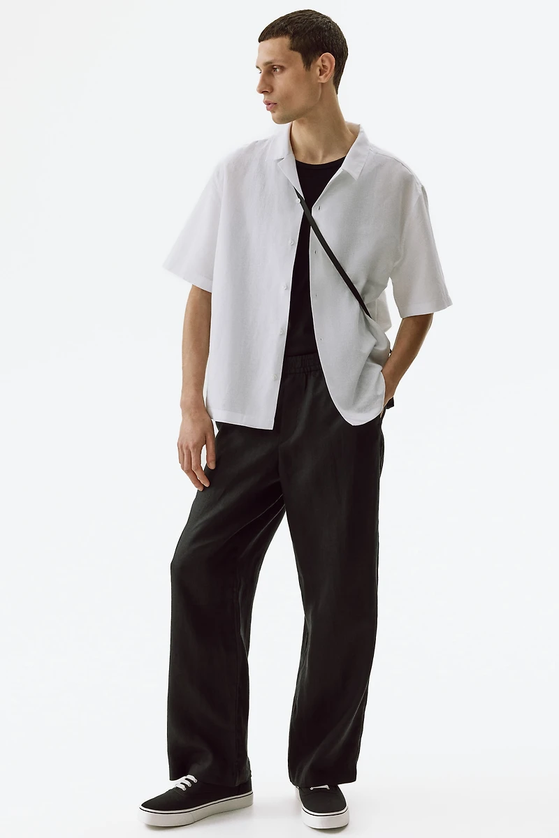 Relaxed-Fit Linen-Blend Resort Shirt