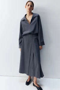 Chemise à enfiler en sergé