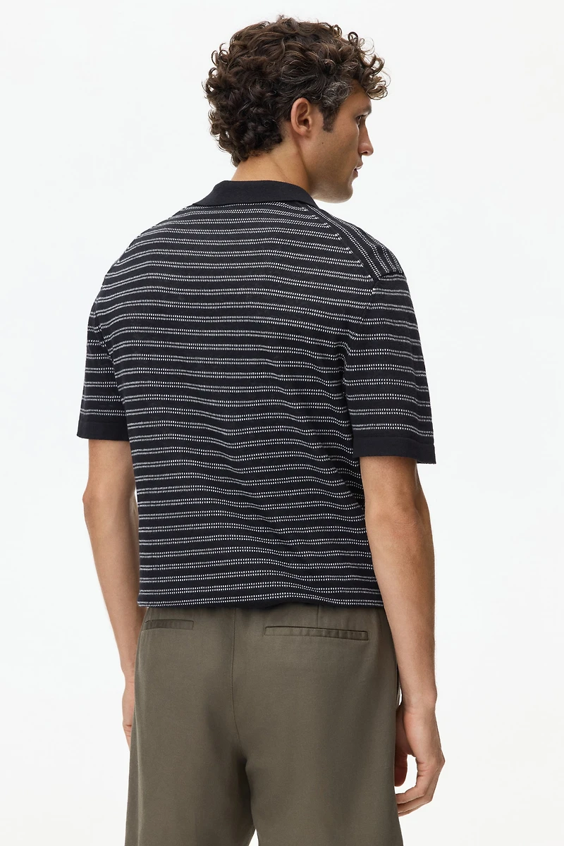 Regular-Fit Linen-Blend Polo Shirt