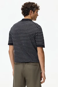 Regular-Fit Linen-Blend Polo Shirt