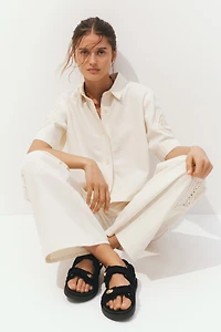 Cotton Twill Sandals