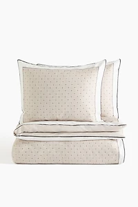 Cotton Sateen King/Queen Duvet Cover Set