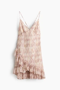 Ruffle-Trimmed Chiffon Dress