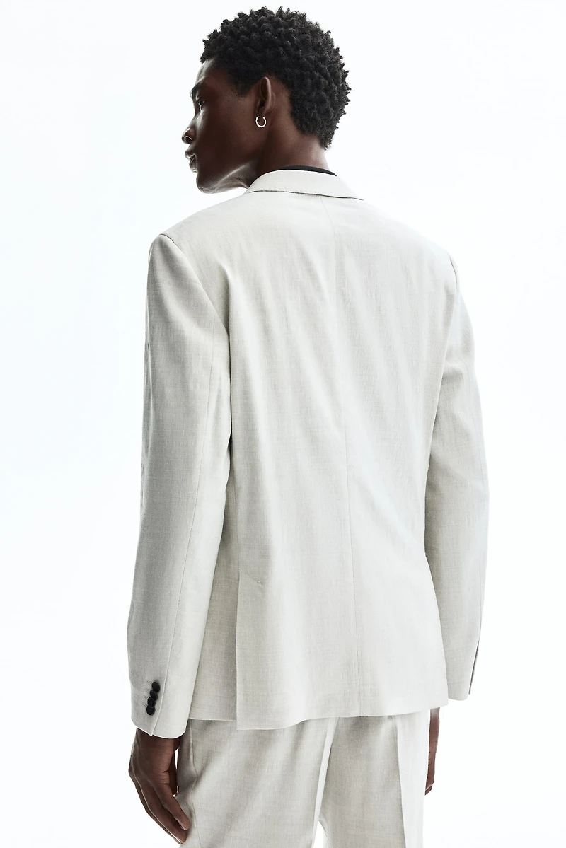 Veste classique en lin mélangé