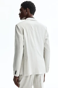 Veste classique en lin mélangé