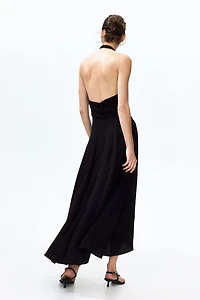 Flared Halterneck Dress