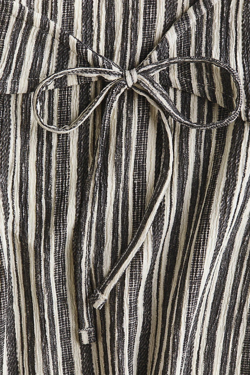 Tie-Detail Jersey Pants