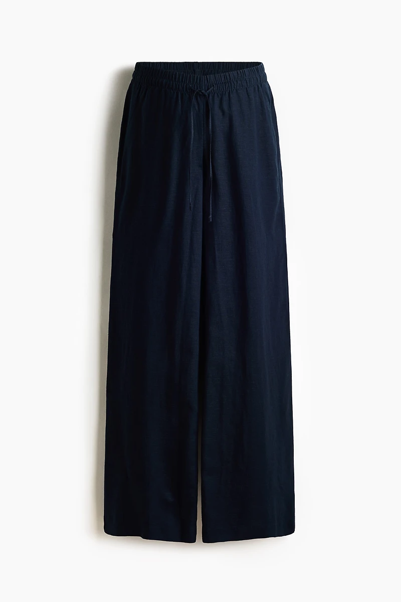 MAMA Before & After Linen-blend Pants