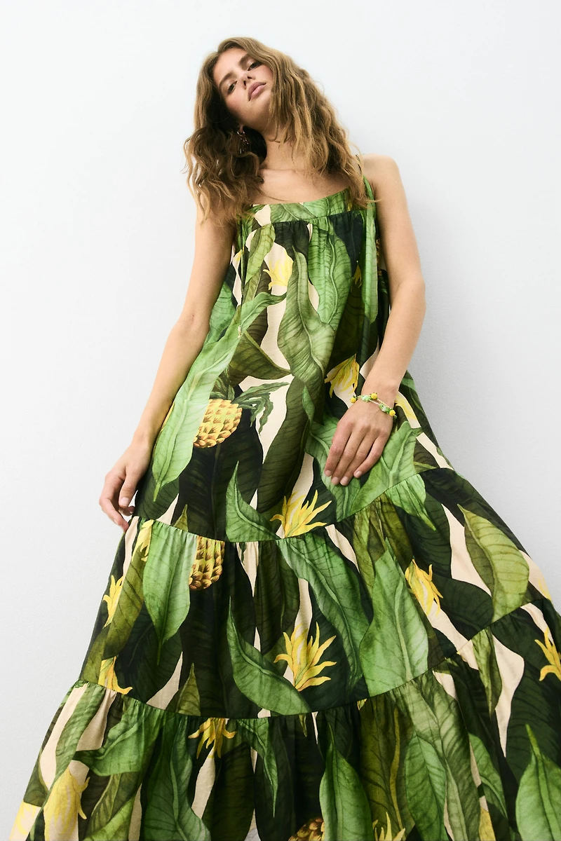 Tie-Strap Maxi Dress