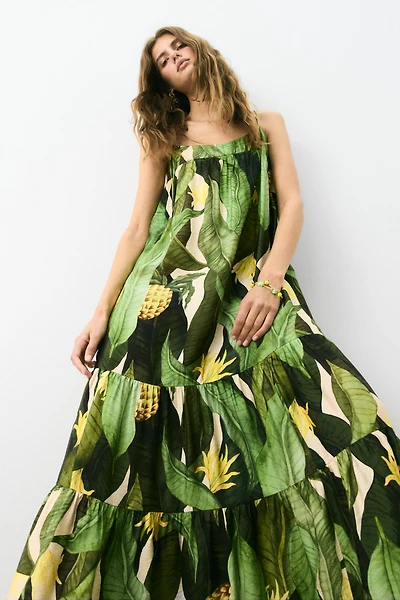 Tie-Strap Maxi Dress