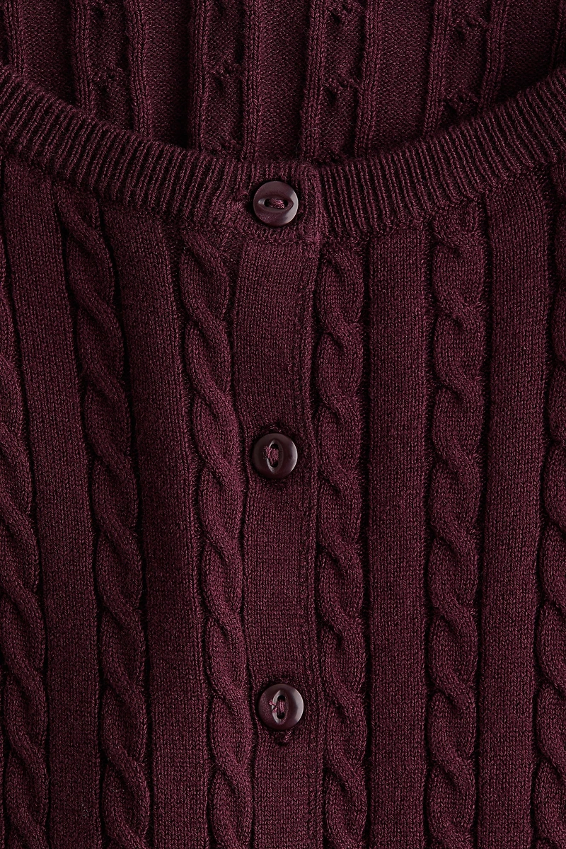 Cable-Knit Cardigan