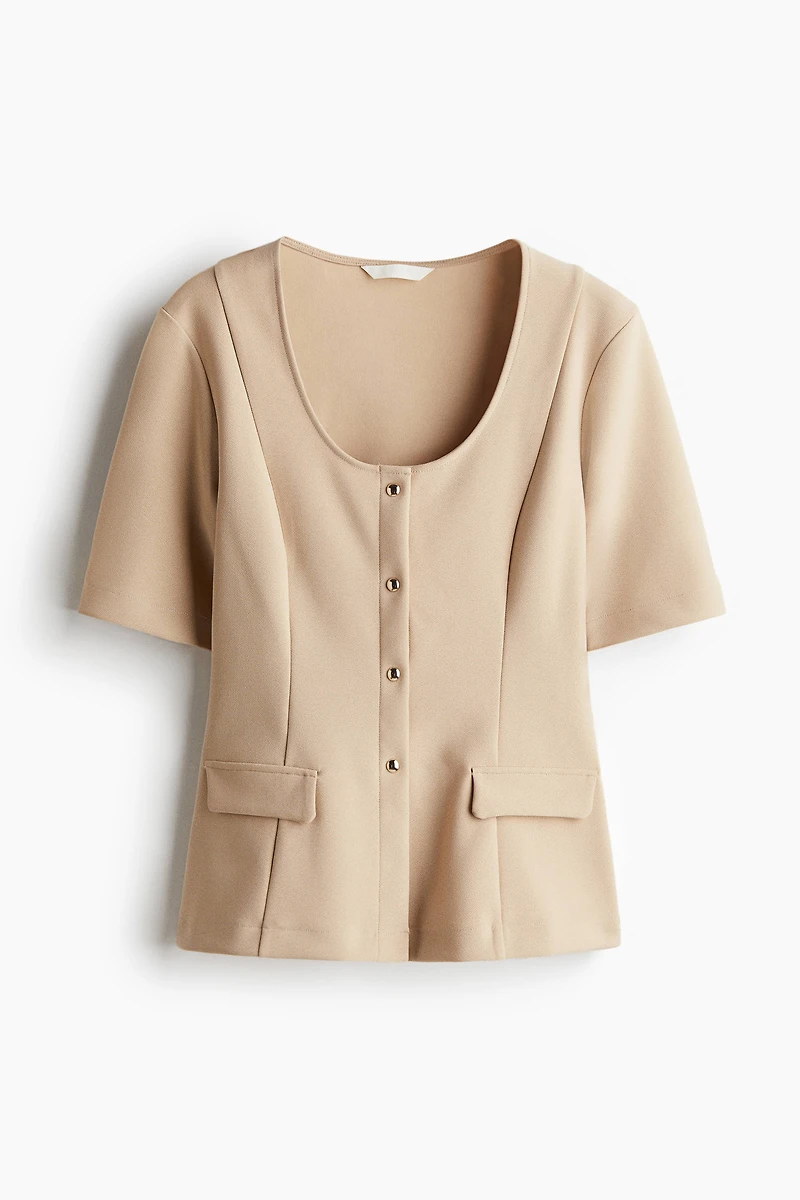 Short-Sleeved Cardigan