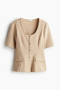 Short-Sleeved Cardigan