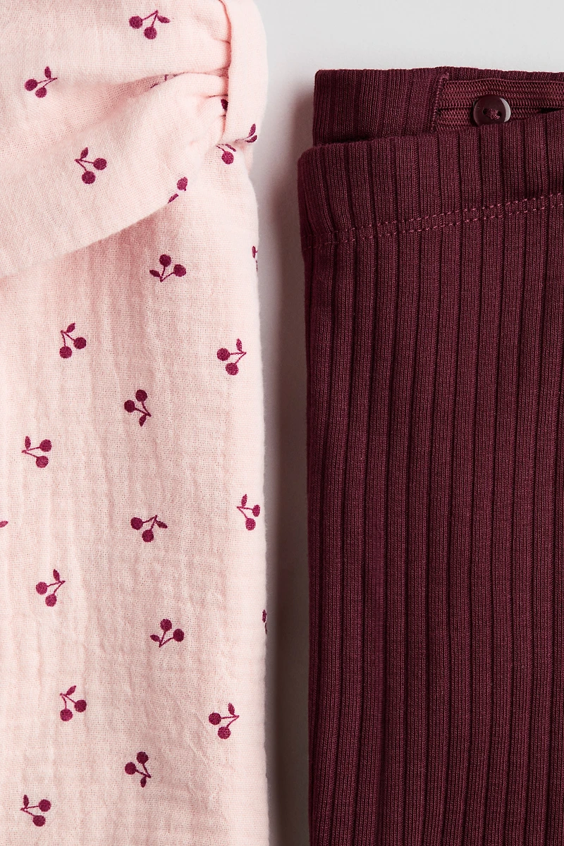 2-piece Blouse and Leggings Set