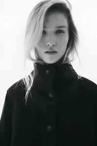 Short Funnel-Collar Jacket