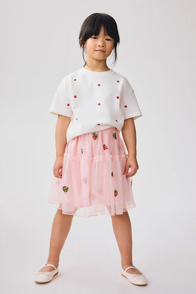 Jupe en tulle à sequins