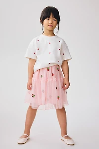 Jupe en tulle à sequins