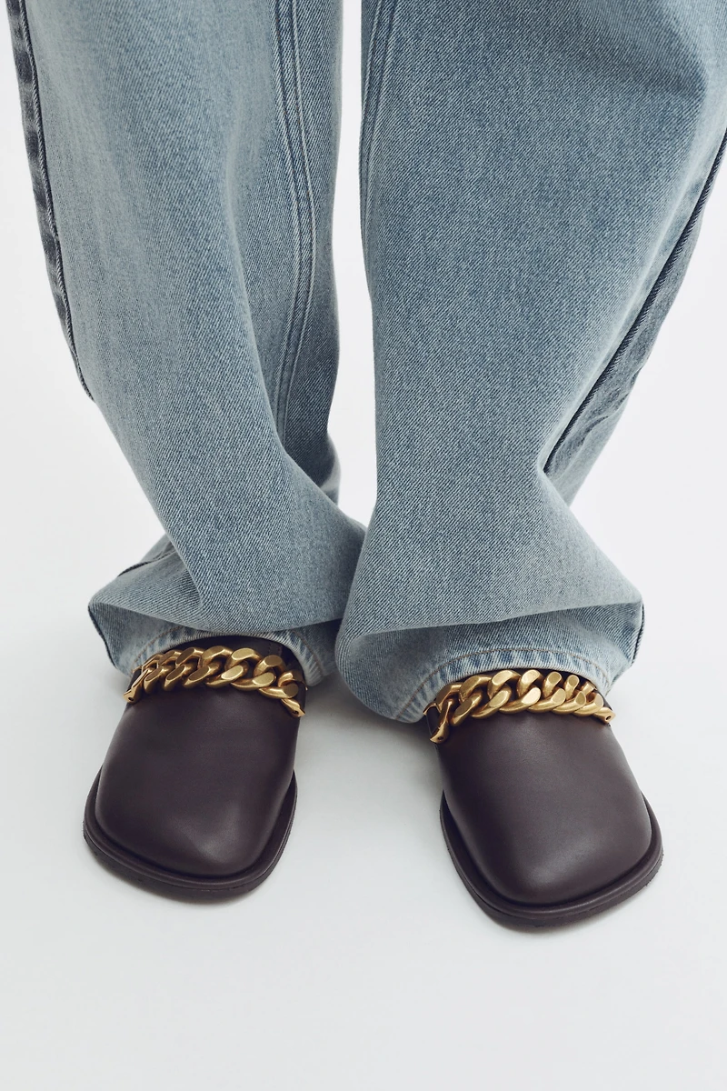 Chain-Detail Loafers