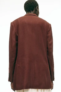 Linen-Blend Blazer