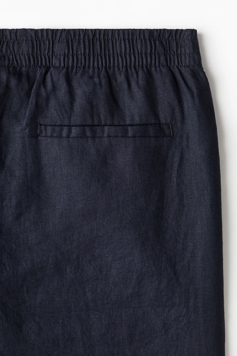 Regular-Fit Linen Shorts