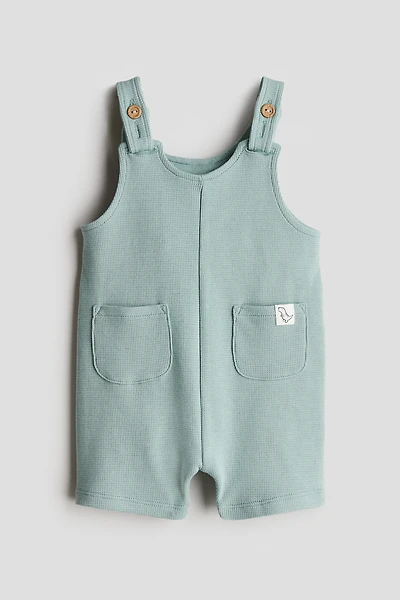 Waffled Overall Shorts