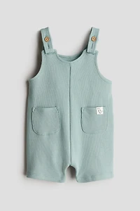 Waffled Overall Shorts