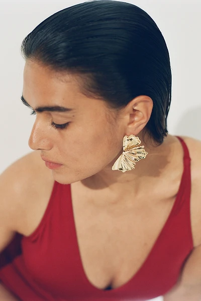 Petal-Shaped Earrings