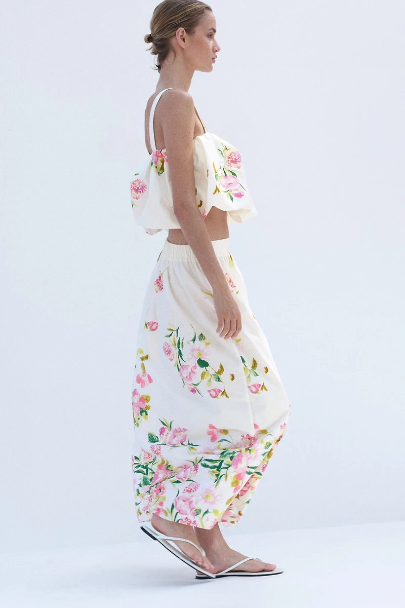 Cotton A-Line Skirt