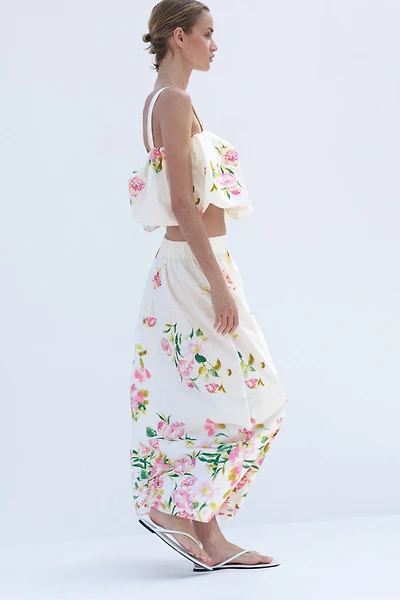 Cotton A-Line Skirt