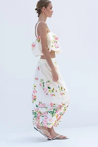 Cotton A-Line Skirt