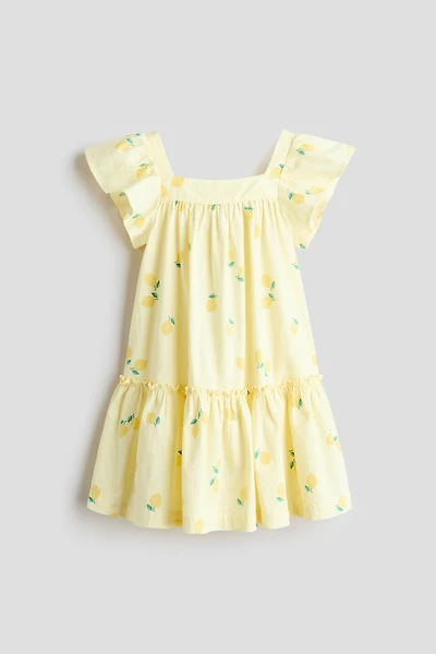 Robe évasée en coton