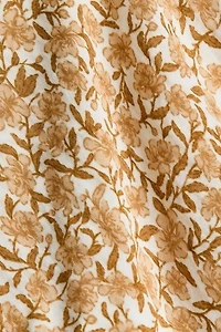 Flounce-Trimmed Blouse