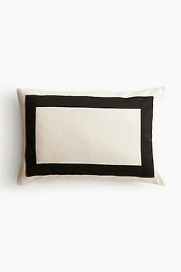 Housse de coussin en satin de coton
