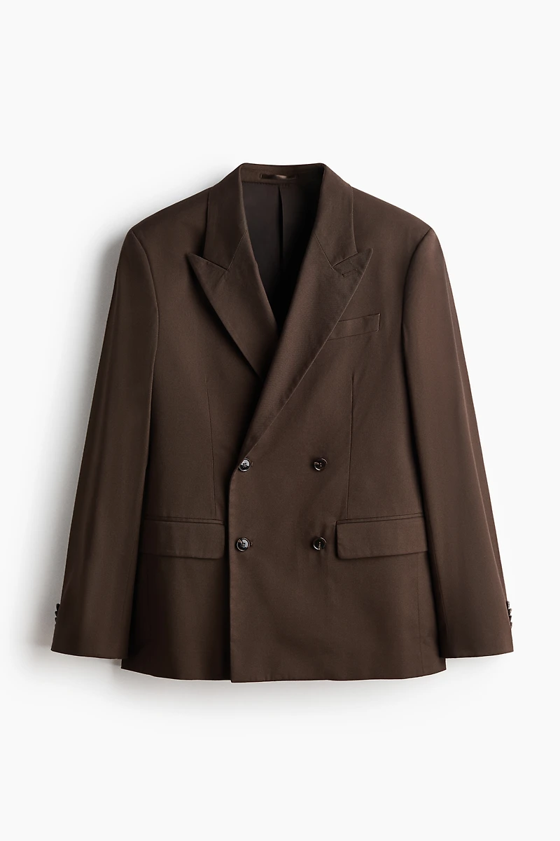 Relaxed-Fit Double-Breasted Jacket