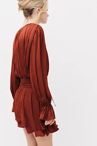 Knot-Detail Draped Dress