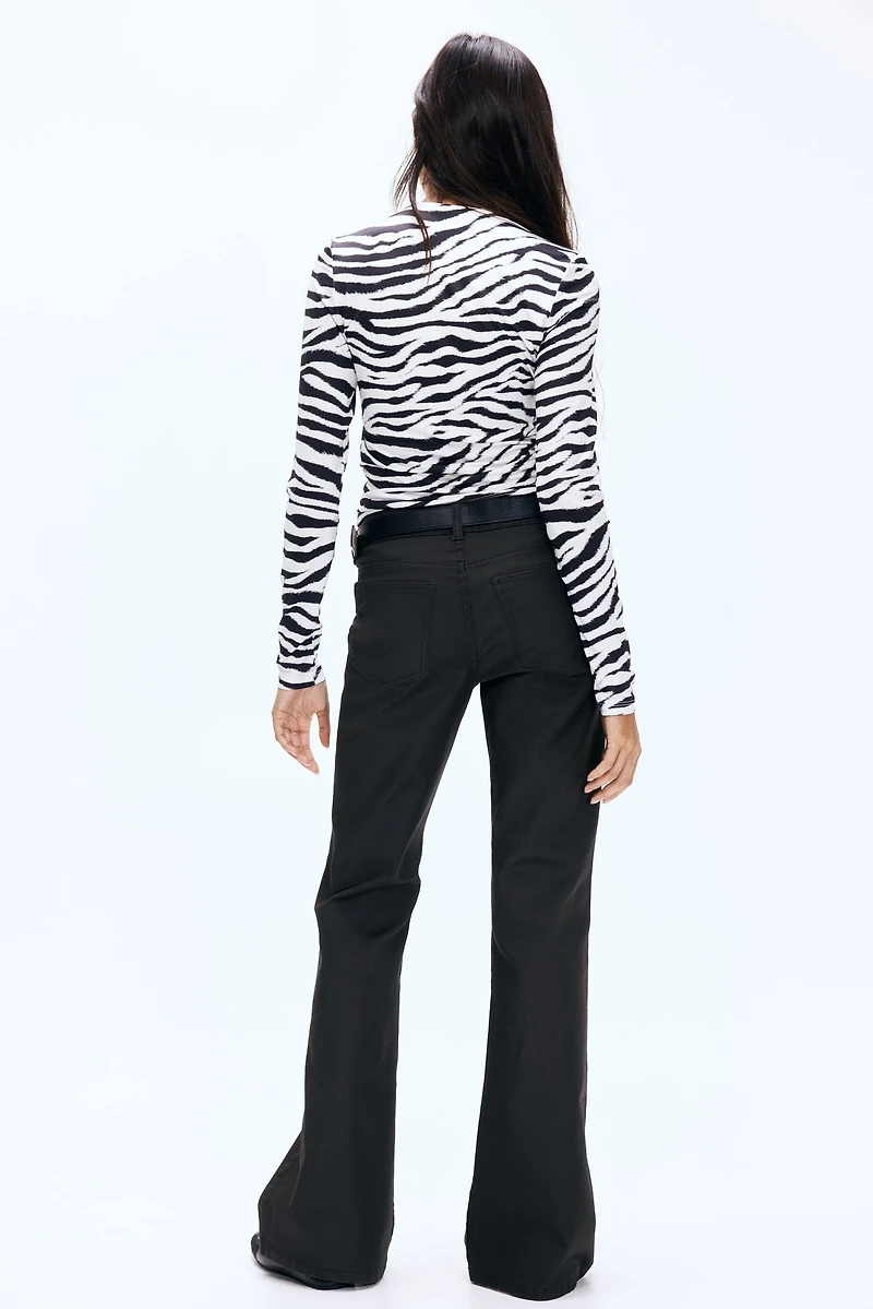 Jean évasé taille basse