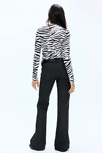 Jean évasé taille basse