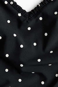 Padded-Cup High-Leg Swimsuit