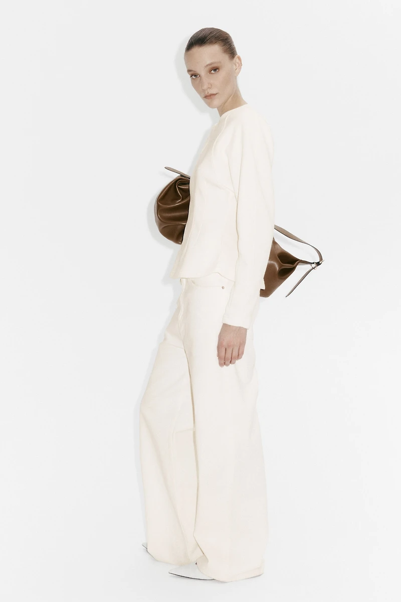 Tapered-Waist Sweatshirt