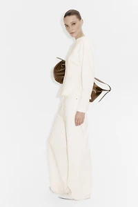 Tapered-Waist Sweatshirt