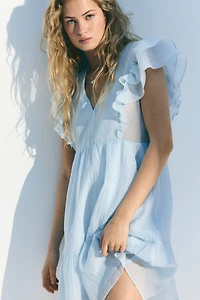 Ruffle-Trimmed Dress