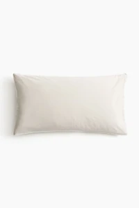 Embroidered-Detail Cotton Pillowcase