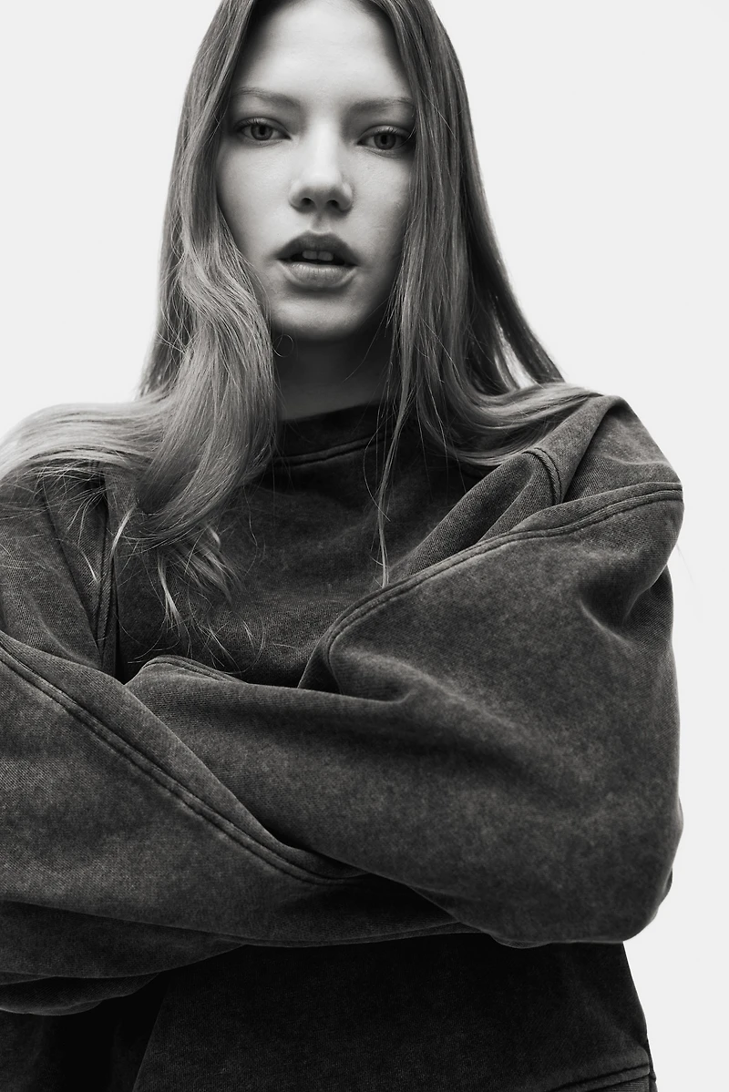 Washed-Look Sweatshirt