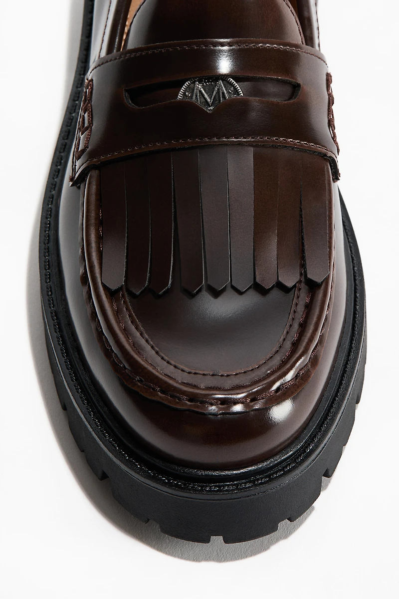 Fringe-Trimmed Loafers