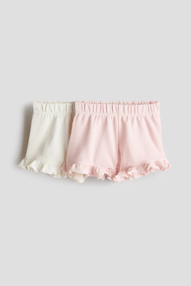2-Pack Ruffle-Trimmed Shorts