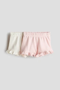 2-Pack Ruffle-Trimmed Shorts