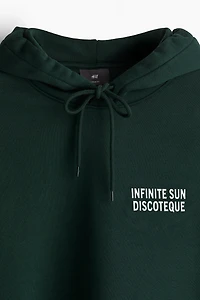 Loose Fit Printed Hoodie
