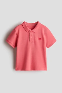 Embroidered-Detail Polo Shirt