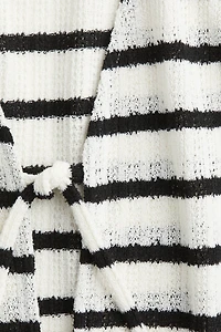 Haut en tricot avec liens à nouer